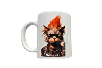 Image 1 of Punk Rock Cat #2 Coffee Mug