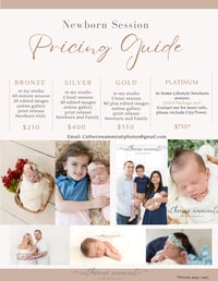 Image 1 of Newborn session Info - Packages to choose from 2024/2025