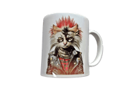 Image 1 of Punk Rock Cat #4 Coffee Mug