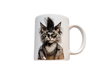 Image 2 of Punk Rock Cat #5 Coffee Cup