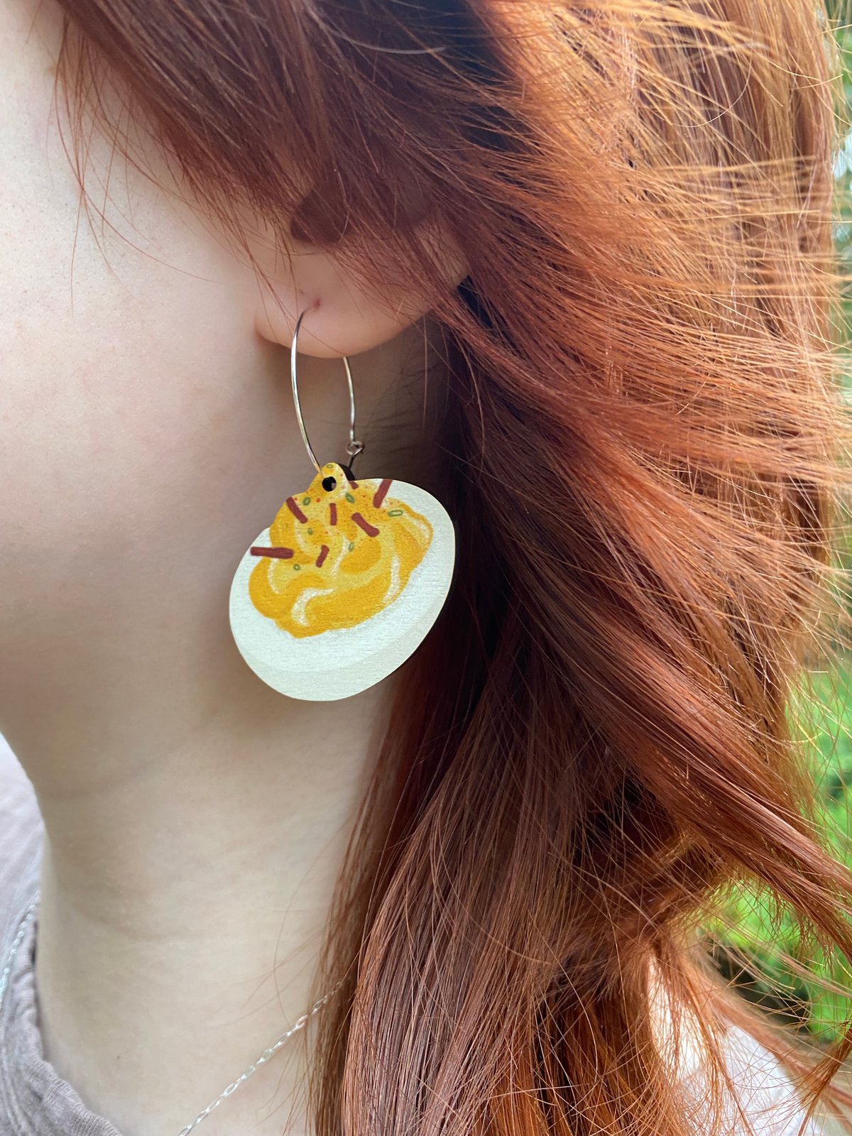 Deviled Egg Earrings | Polk Salad Abbie