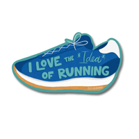 Image 1 of I Hate Running Sticker