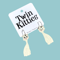 Image 2 of Twin Kitty Earrings