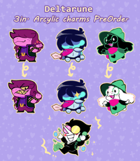 Deltarune Double-Sided Acrylic Charms