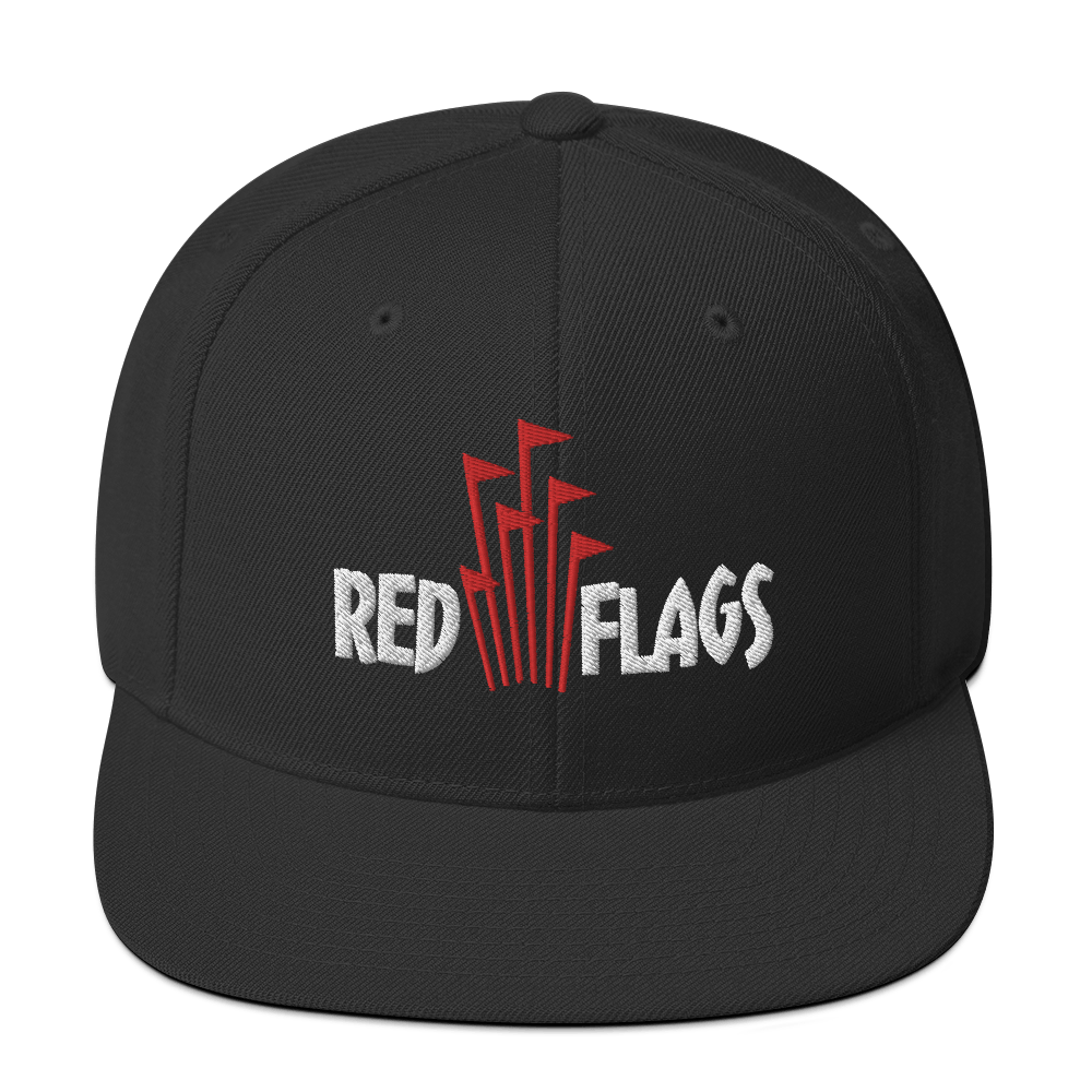 Image of Red Flags Snapback Hat