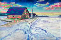 Image 3 of Winter at Francis Hardy Gallery Ephraim | Original Painting on Canvas