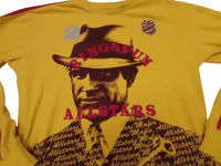 Image 2 of Ringspun Allstars Rare Bugsy Sieger Long Sleeve Tee Yellow & Red Size Large