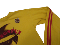 Image 4 of Ringspun Allstars Rare Bugsy Sieger Long Sleeve Tee Yellow & Red Size Large