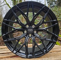 Image 1 of 20" AVA HSF033 STAGGERED ALLOY WHEELS FITS 5X120 GLOSS BLACK