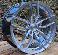 Image 2 of 18" AVA CHICAGO ALLOY WHEELS FITS 5X112 ET45 HYPER SILVER