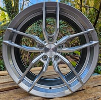 Image 1 of 18" AVA CHICAGO ALLOY WHEELS FITS 5X112 ET45 HYPER SILVER