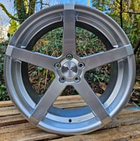 19X9.5'' AVA MIAMI ALLOY WHEELS FITS 5X112 ET42 HYPER SILVER