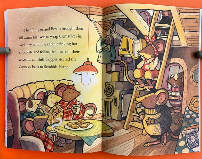 Mice on the Moon original artwork: Daring Dormouse Rescue