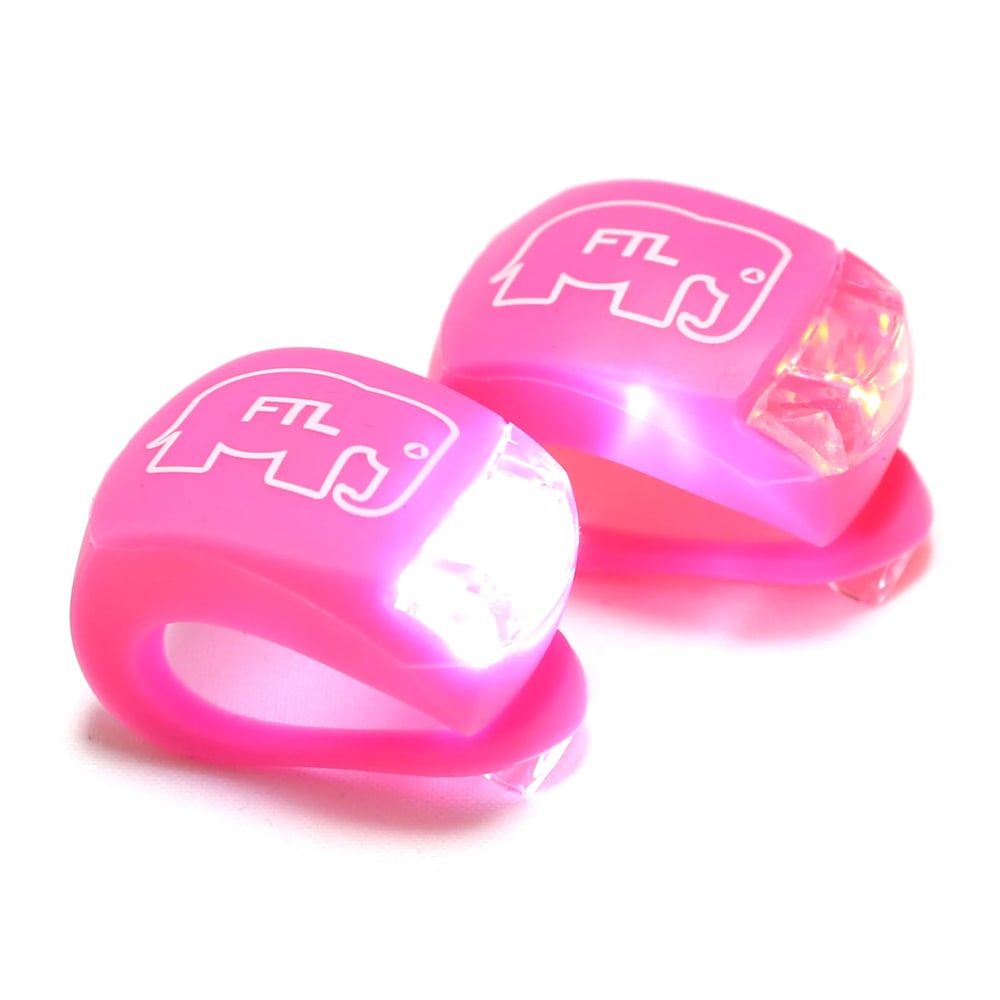 Image of Elephant Bike Lights (Pack of 2) Pink