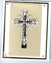  handmade cross blank Greeting card
