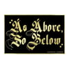 As Above So Below Brushed Gold Vinyl Sticker 