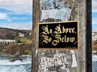 Image 2 of As Above So Below Brushed Gold Vinyl Sticker 