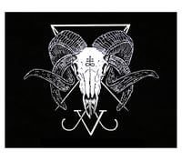 Image 2 of Leviathan Ram Skull Backpatch