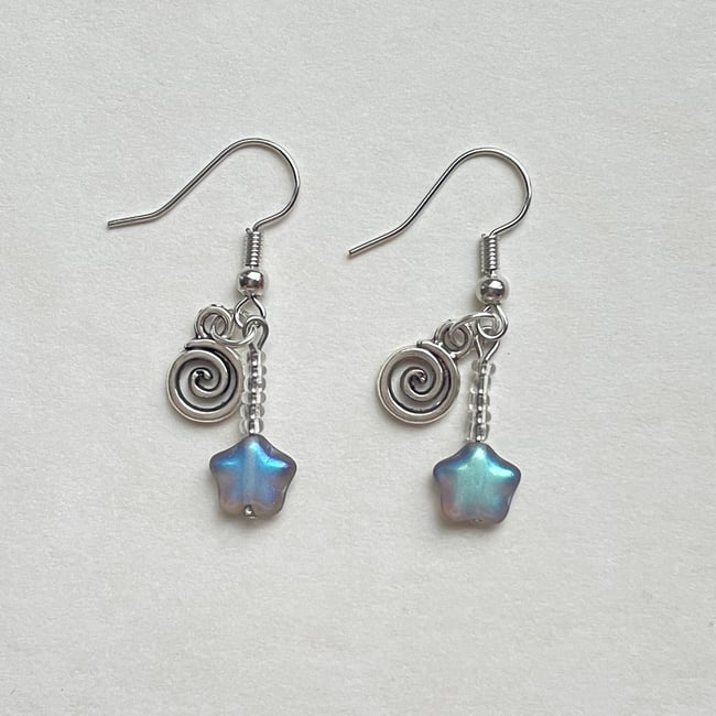 star swirl earrings