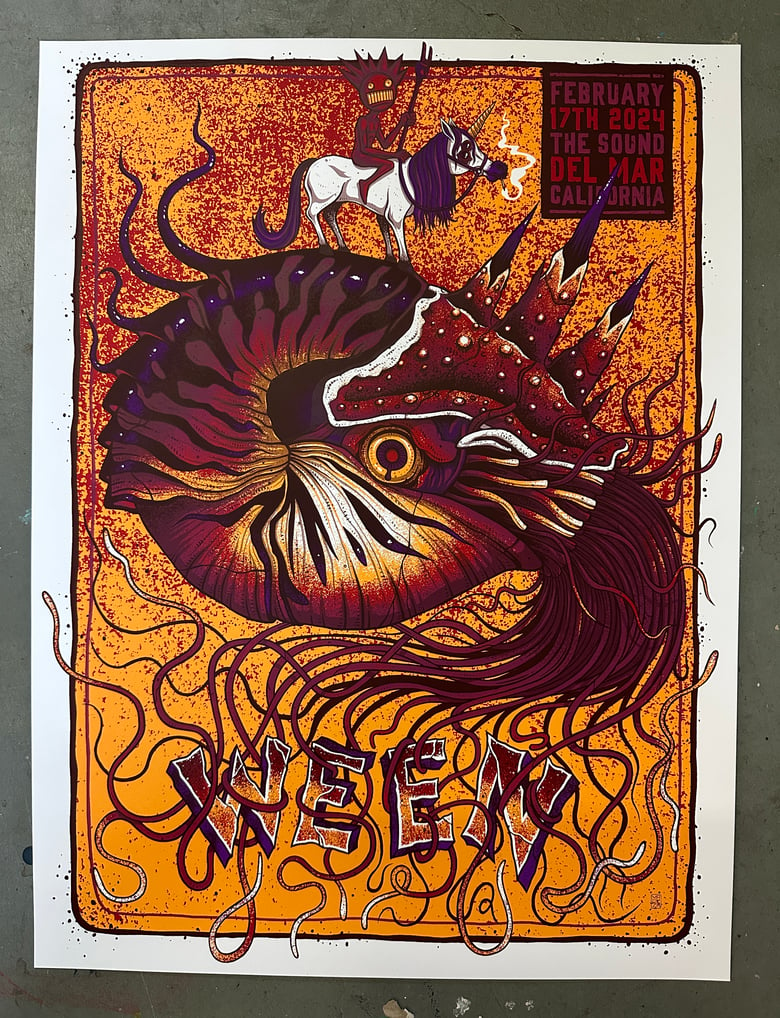 Image of Ween - Del Mar - February 17th, 2024 - Regular and Variants