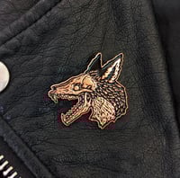 Image 2 of The Plague Fox (Silver or Copper) Enamel Pin