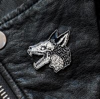 Image 1 of The Plague Fox (Silver or Copper) Enamel Pin