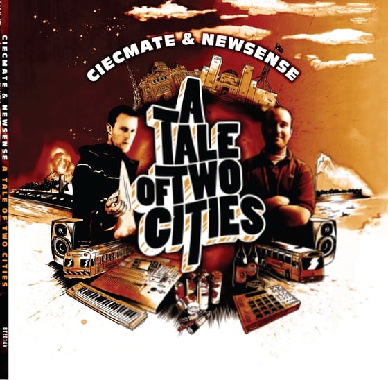 Image of CIECMATE & NEWSENSE - A TALE OF TWO CITIES DOUBLE LP GATEFOLD VINYL