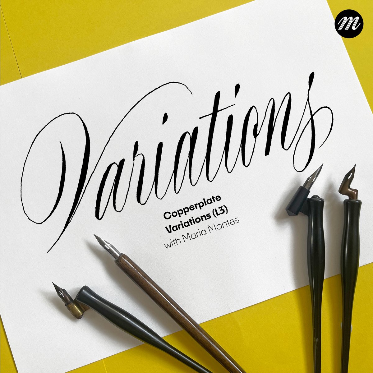 Image of ONLINE COPPERPLATE VARIATIONS COURSE (L3)