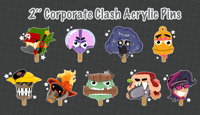 Image 1 of Toontown Corporate Clash - Glitter Epoxy Pins