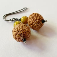 Image 3 of Quandong Earrings with Mustard Rounds