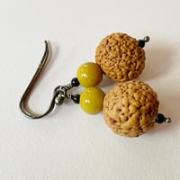 Image 1 of Quandong Earrings with Mustard Rounds