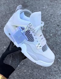 AJ 4 Crystal White 