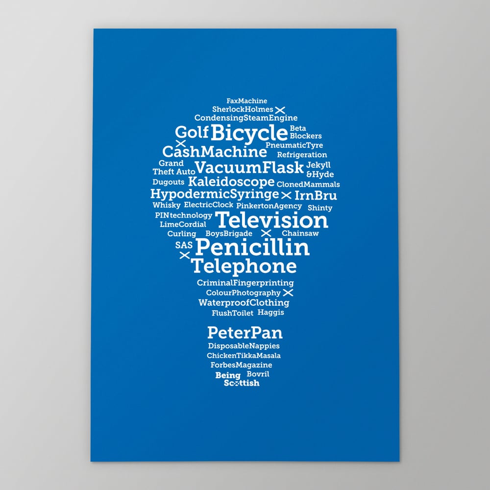 Scottish Inventions A3 print | Being Scottish