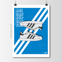 Image 2 of Sneaker Poster Adidas Originals “Superstar” Classic Sneaker Print