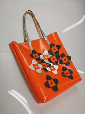 Image of ORANGE WHITE GRAY BSIDEBAG