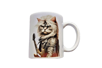 Image 1 of Punk Rock Cat #9 Coffee Mug