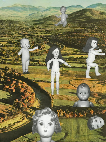 Image of Valley of the Dolls - original collage