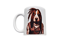 Image 1 of Punk Rock Dog #1 Coffee Mug (Seconds)
