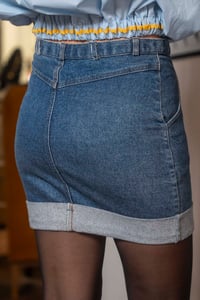 Image 3 of Gonna in denim elasticizzata