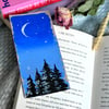 Blue Dusk - Upcycled original bookmark