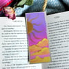 Golden Sun - Upcycled original bookmark