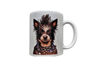 Punk Rock Dog #8 Coffee Cup