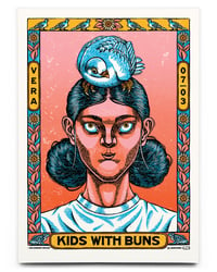 Image 1 of Kids with Buns | 50x70 cm Screen print