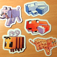 Image 1 of MC Animals 2 Inch Glossy Stickers