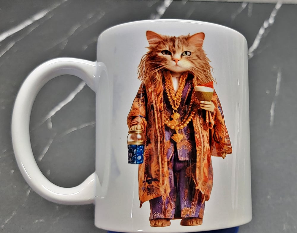 Image of Boho Cat Coffee Mug