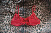 Red double o-ring bralette