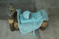 3 pc newborn set | Alpaca bonnet, wrap and mini layer set| Ready to ship
