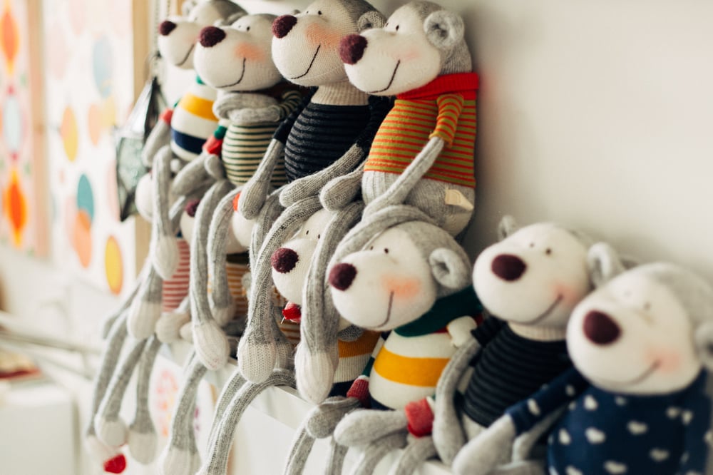 Image of Helmut - Sculpted Sock Monkey, Polyfilled and Weighted