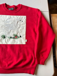Image 2 of Red & White Horse Crewneck