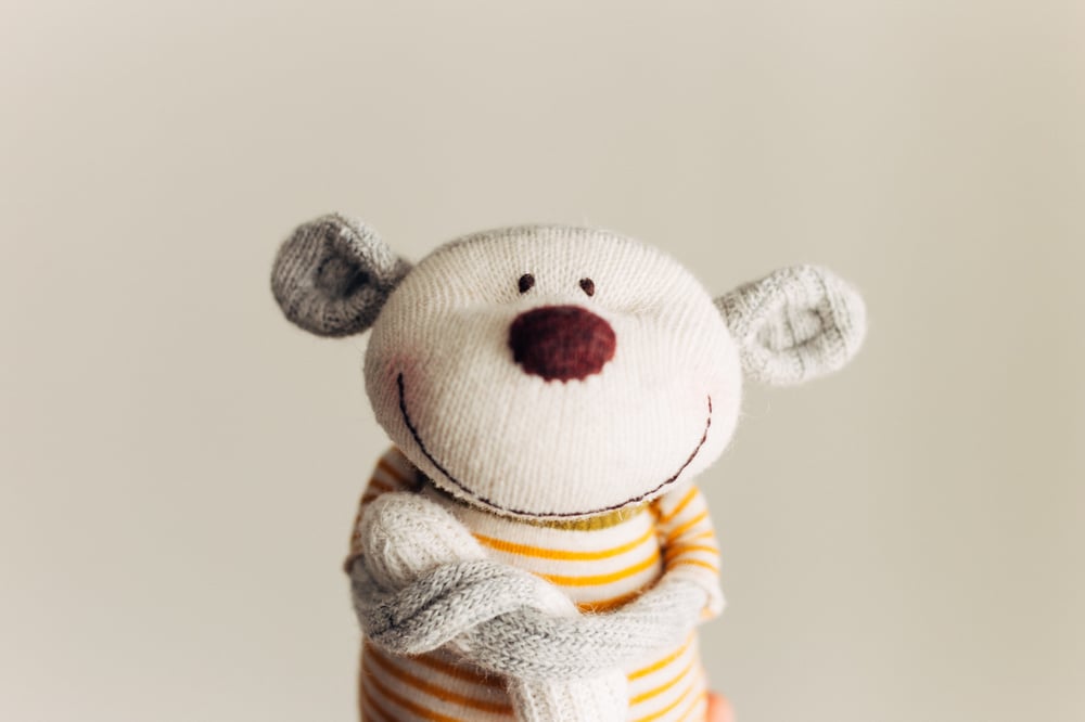 Image of Gerfried - Sculpted Sock Monkey, Polyfilled and Weighted